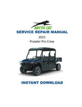 2021 Arctic Cat Prowler Pro CREW Service Manual PDF service repair manual cover