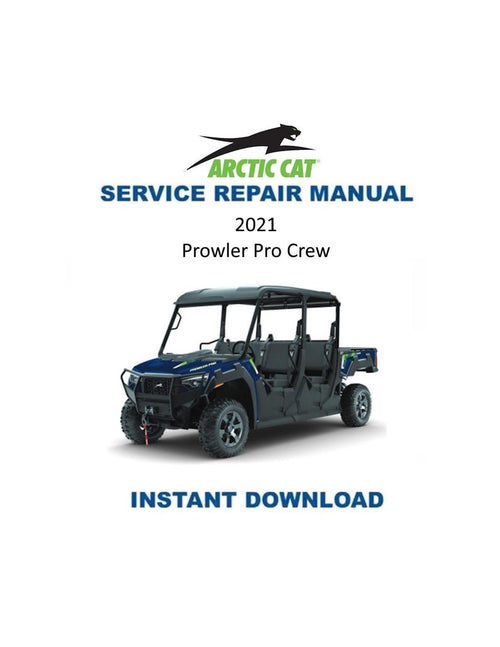 2021 Arctic Cat Prowler Pro CREW Service Manual PDF service repair manual cover