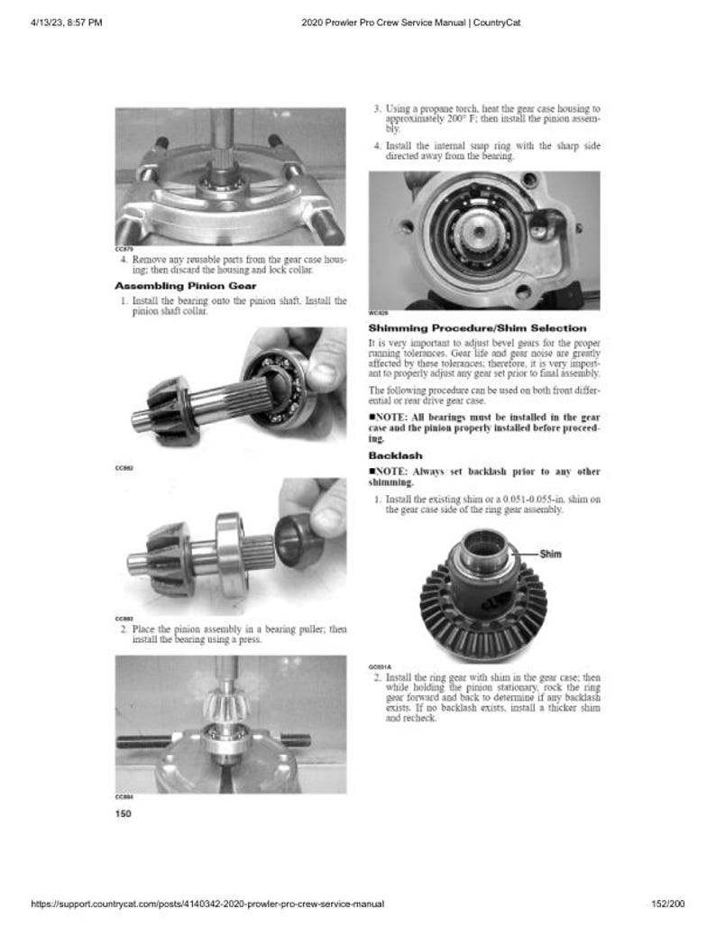 2020 Arctic Cat Prowler Pro CREW Service Manual service manual preview page 8