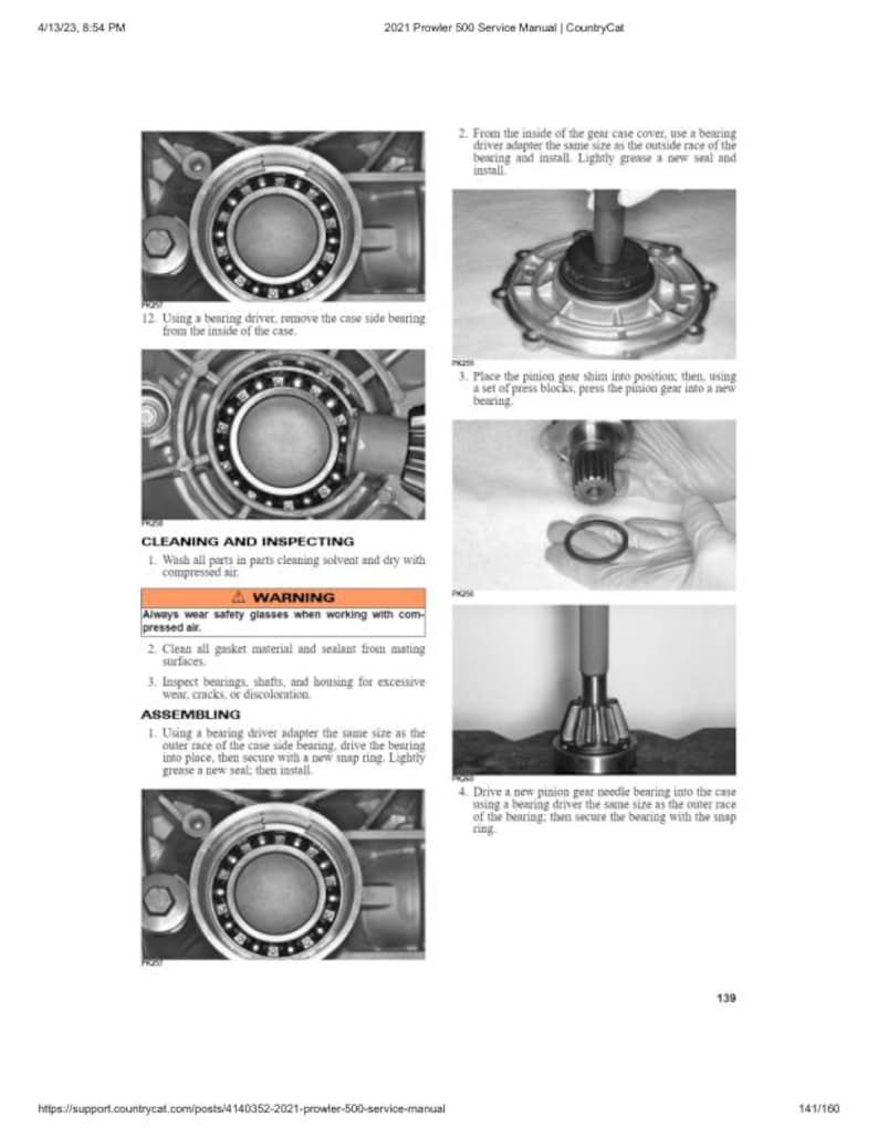 2021 Arctic Cat Prowler 500 Service Manual service manual preview page 9