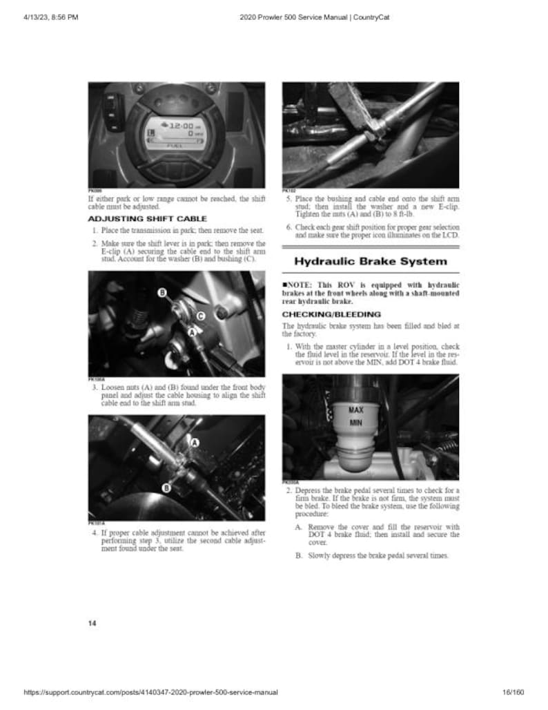 2020 Arctic Cat Prowler 500 Service Manual service manual preview page 4