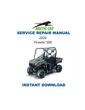 2020 Arctic Cat Prowler 500 Service Manual PDF service repair manual cover