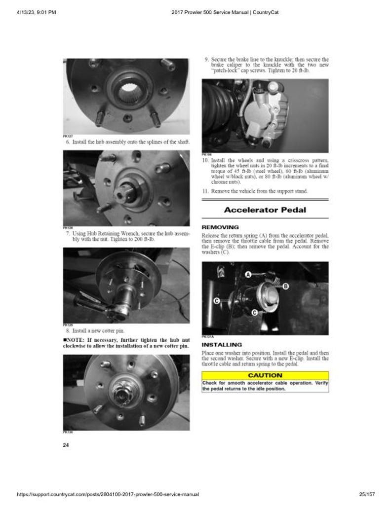 2017 Arctic Cat Prowler 500 Service Manual service manual preview page 5