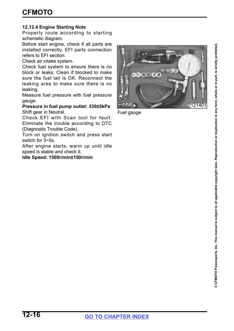 CFMOTO UFORCE 600 Service Manual service manual preview page 7