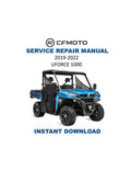CFMOTO UFORCE U10 1000 Service Manual PDF service repair manual cover