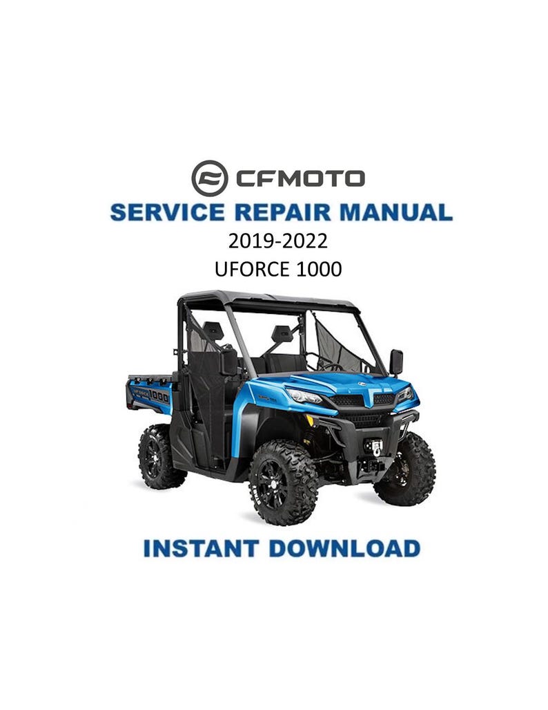 CFMOTO UFORCE U10 1000 Service Manual PDF service repair manual cover