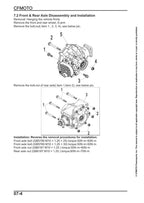 CFMOTO UFORCE 500 Service Manual service manual preview page 5