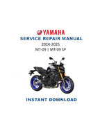 Yamaha MT09 FZ09 Service Manual PDF service repair manual cover