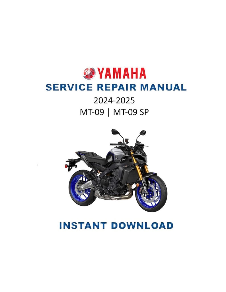 Yamaha MT09 FZ09 Service Manual PDF service repair manual cover