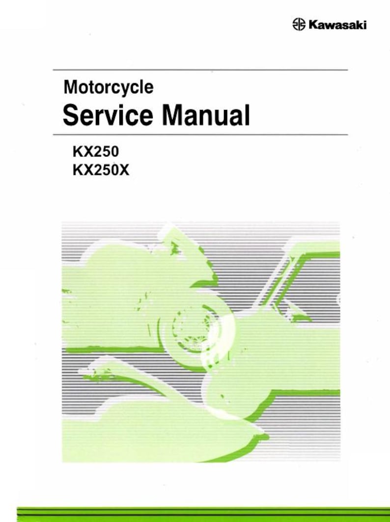 Kawasaki KX 250 Service Manual service manual preview page 2