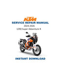 KTM 1290 Super Adventure R Service Manual PDF service repair manual cover