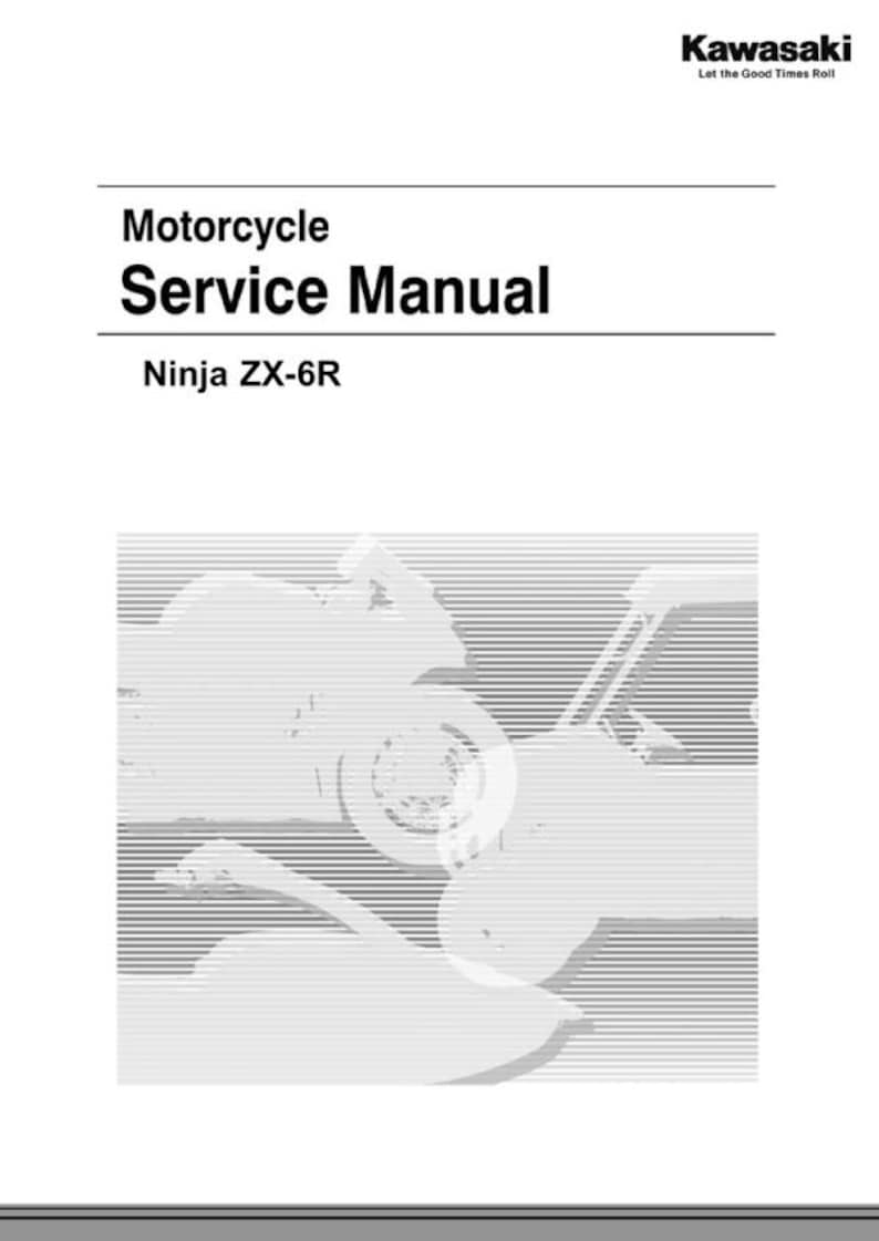 Kawasaki Ninja ZX-6R Service Manual service manual preview page 2