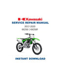 Kawasaki KX 250 Service Manual PDF service repair manual cover