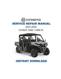 CFMOTO UFORCE U10 1000 Service Manual PDF service repair manual cover