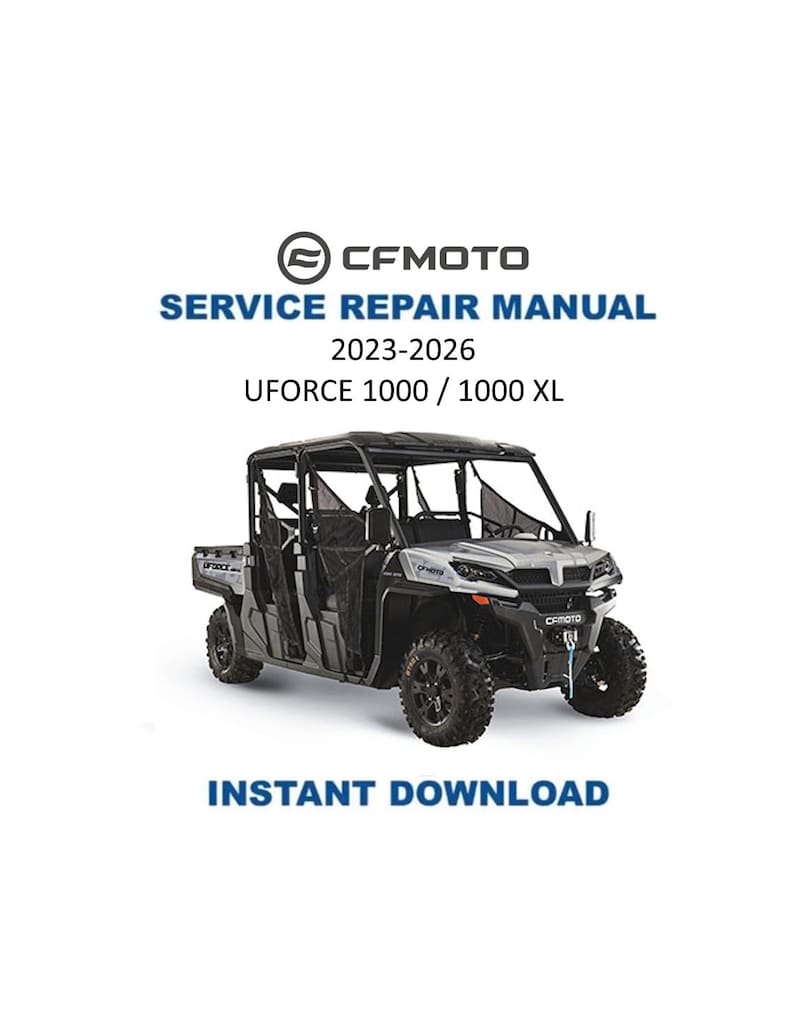 CFMOTO UFORCE U10 1000 Service Manual PDF service repair manual cover
