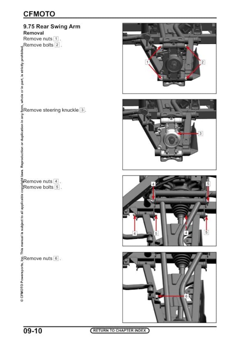 CFMOTO UFORCE 600 Service Manual service manual preview page 9