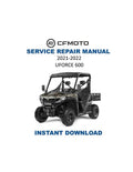 CFMOTO UFORCE 600 Service Manual PDF service repair manual cover
