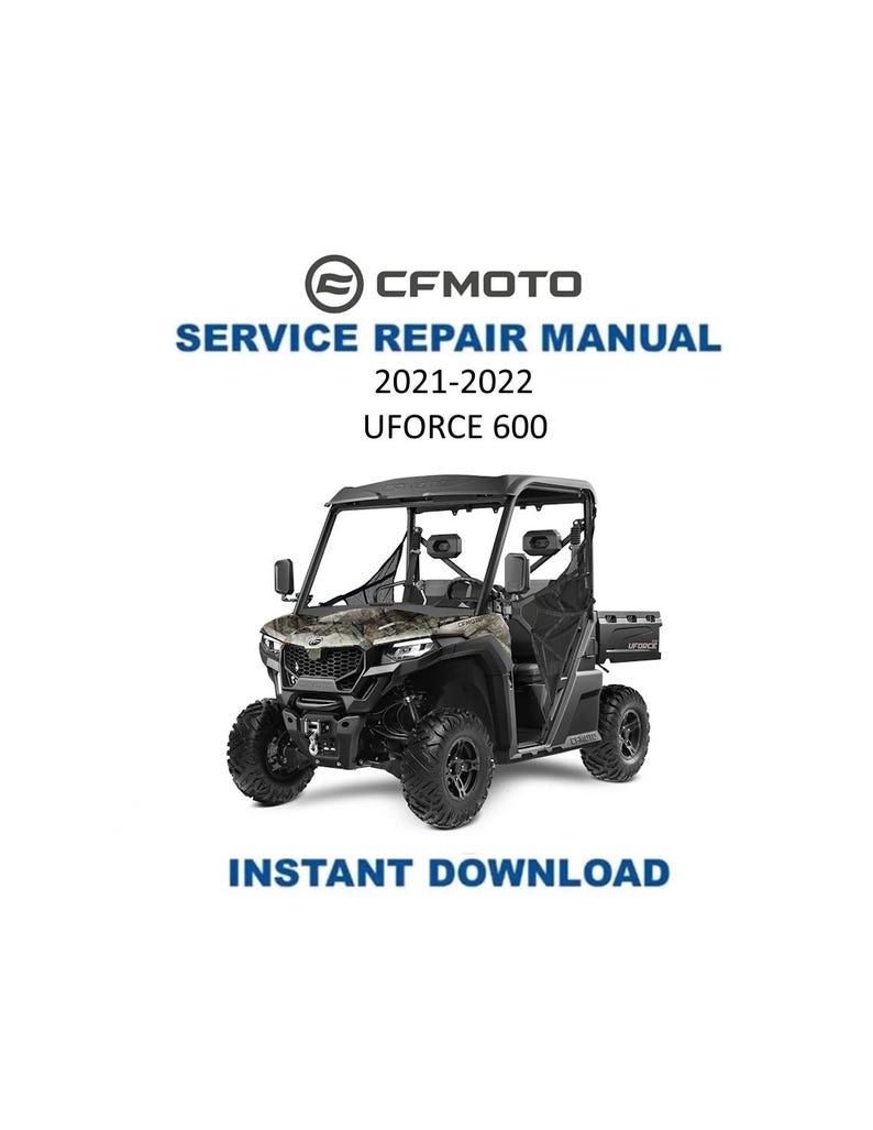 CFMOTO UFORCE 600 Service Manual PDF service repair manual cover