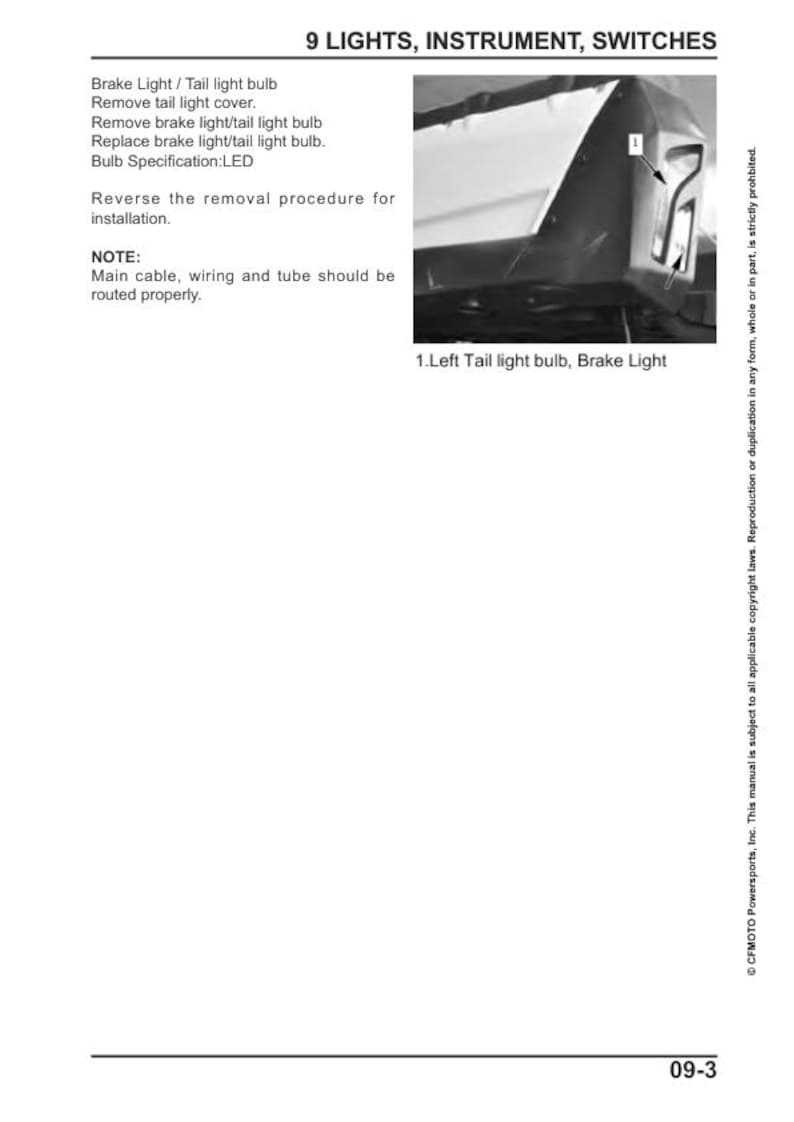 CFMOTO UFORCE 500 Service Manual service manual preview page 6