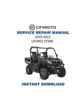 CFMOTO UFORCE 500 Service Manual PDF service repair manual cover