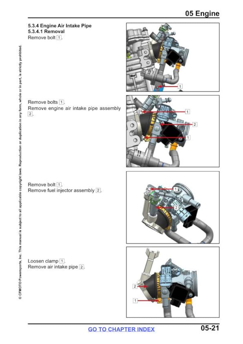 CFMOTO CFORCE 400 500 450 520 Service Repair Manual service manual preview page 5