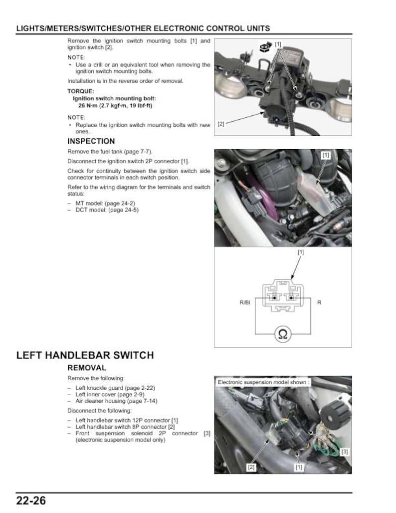Honda Africa Twin CRF1100 Service Manual service manual preview page 10