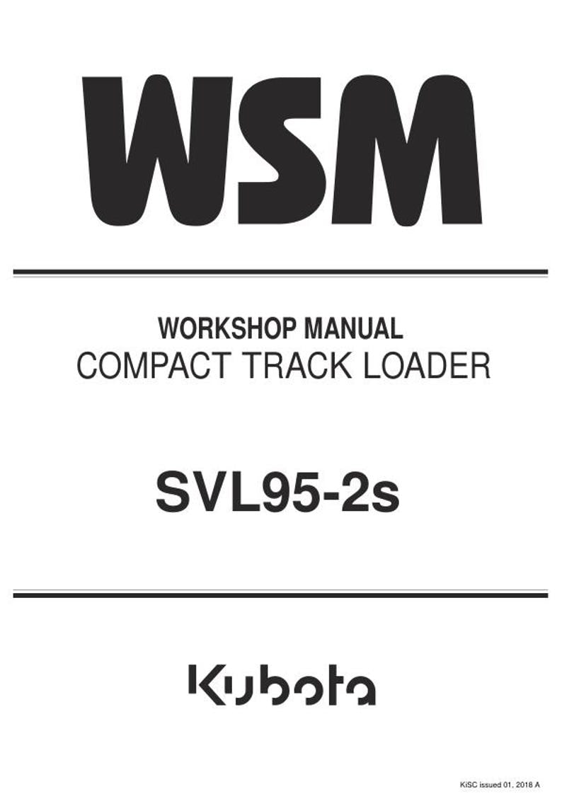 Kubota SVL95 2S Compact Track Loader Service Manual service manual preview page 2