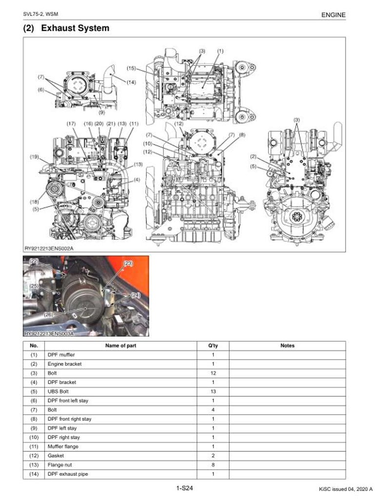 Kubota SVL75 2 Compact Track Loader Service Manual service manual preview page 4