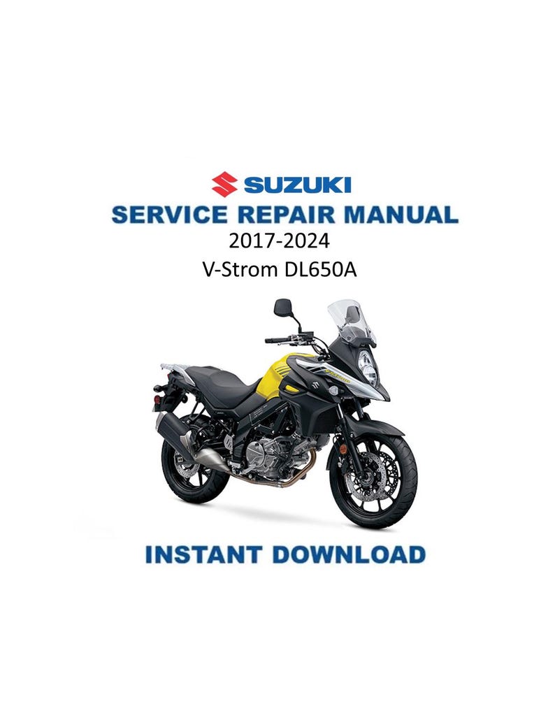 Suzuki V-Strom DL650 Service Manual PDF service repair manual cover