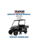 Tracker Offroad OX400 Service Manual PDF service repair manual cover