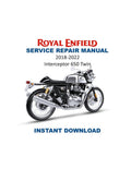 Royal Enfield Interceptor 650 Twin Service Manual PDF service repair manual cover