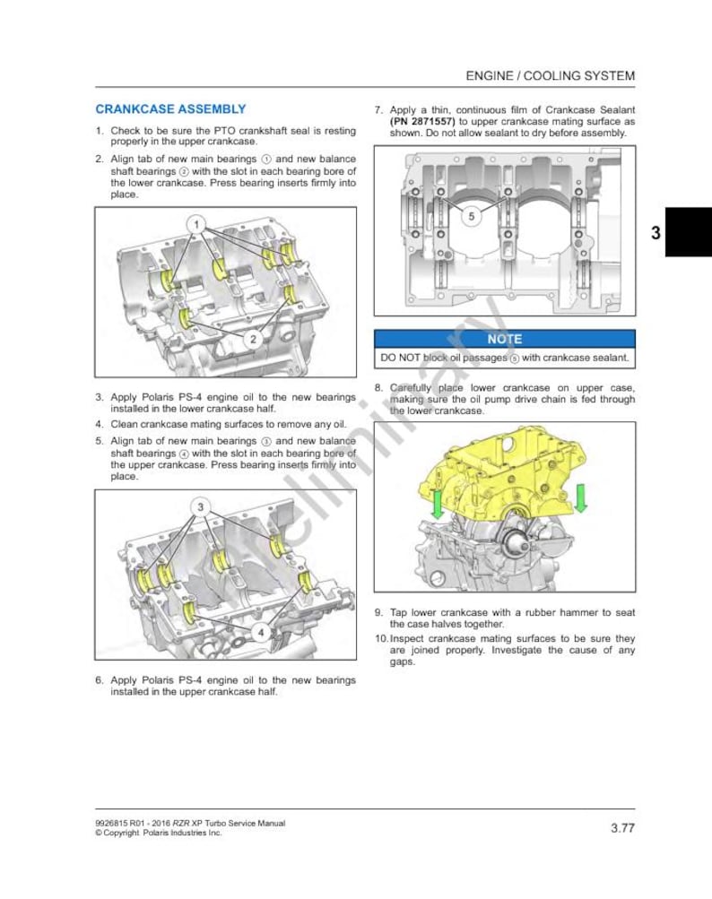 2016-2020 Polaris RZR XP Turbo Service Manual service manual preview page 6