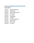 Polaris Ranger XP & Crew 570 900 1000 Service Manual service manual preview page 3