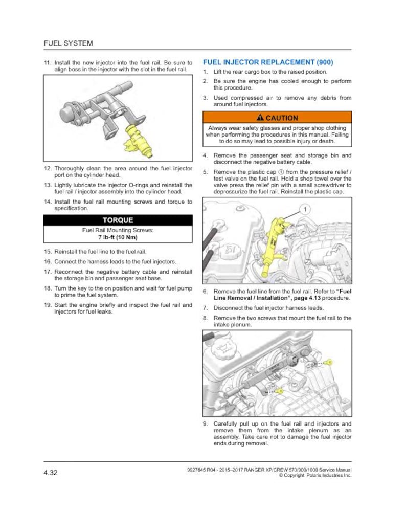 Polaris Ranger XP & Crew 570 900 1000 Service Manual service manual preview page 6