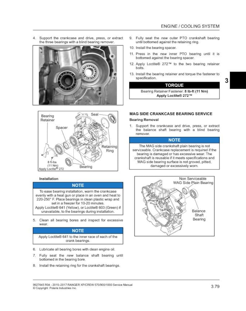 Polaris Ranger XP & Crew 570 900 1000 Service Manual service manual preview page 4