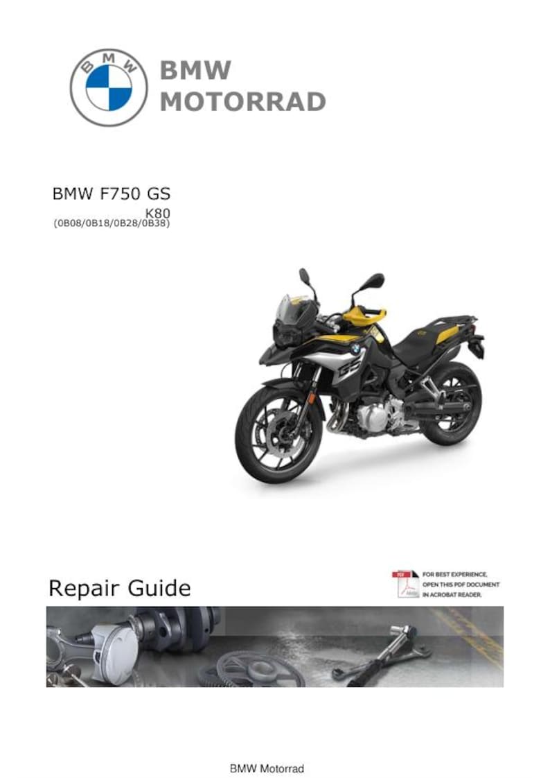 BMW F750 GS K80 Service Manual service manual preview page 2