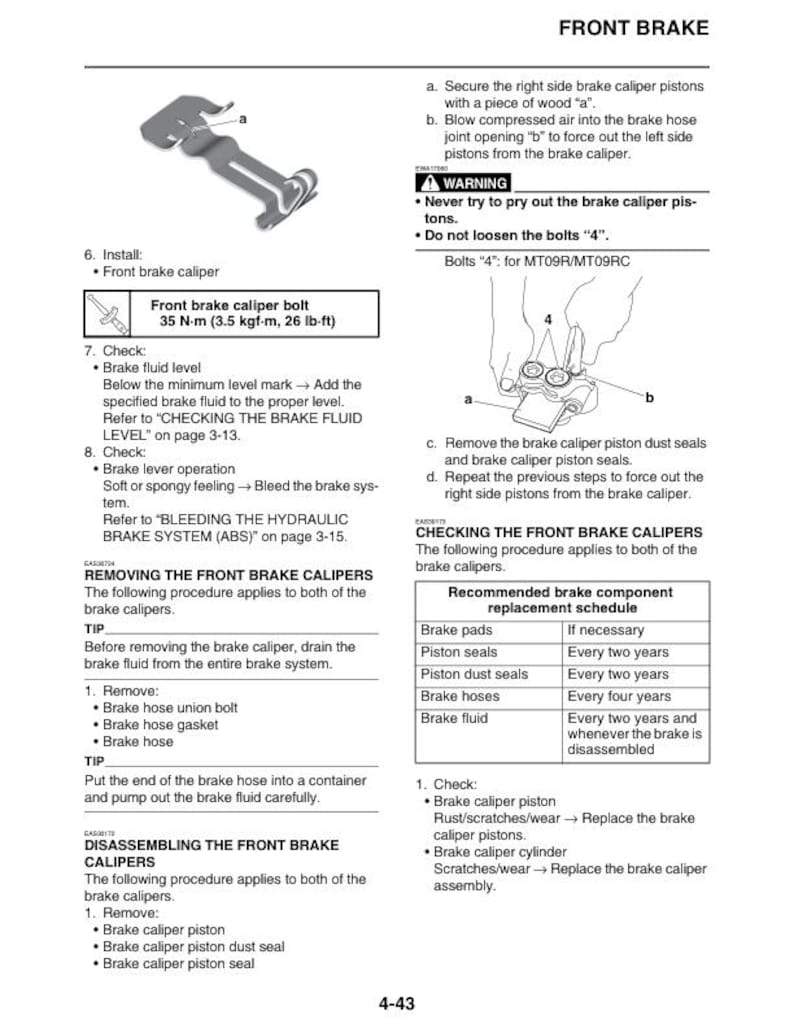 Yamaha MT09 FZ09 Service Manual service manual preview page 4