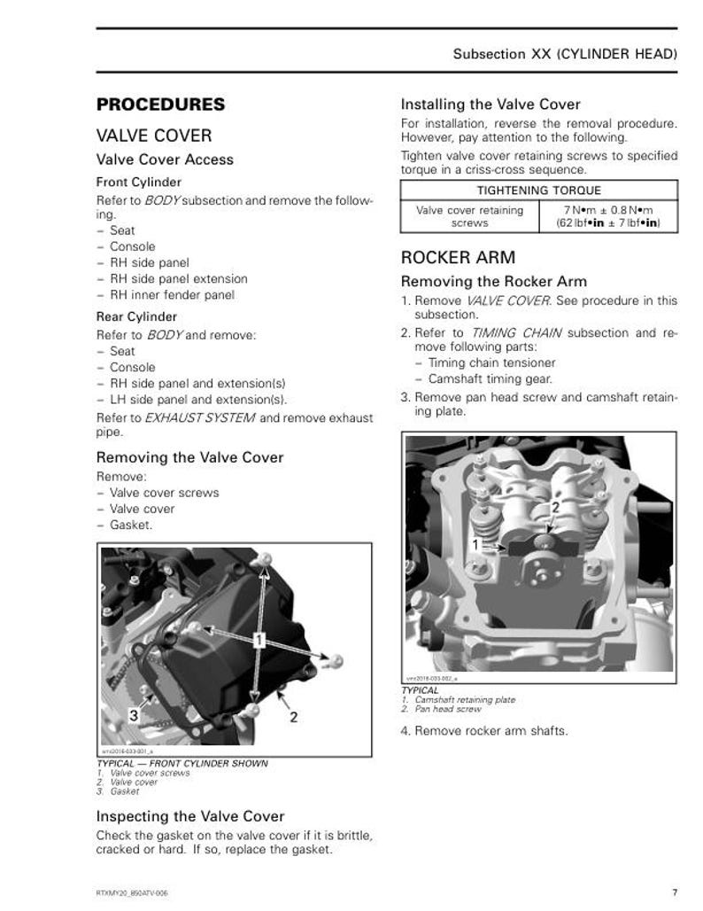 Can Am Outlander 650 850 1000R Service Manual service manual preview page 4