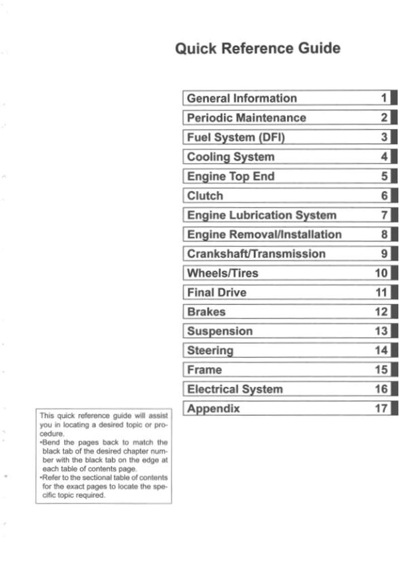 Kawasaki KX 250 Service Manual service manual preview page 3