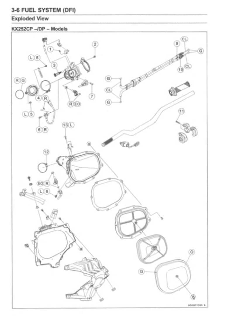 Kawasaki KX 250 Service Manual service manual preview page 6