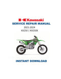Kawasaki KX 250 Service Manual PDF service repair manual cover