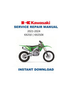 Kawasaki KX 250 Service Manual PDF service repair manual cover