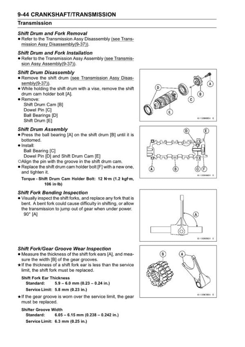 Kawasaki Ninja ZX-6R Service Manual service manual preview page 6