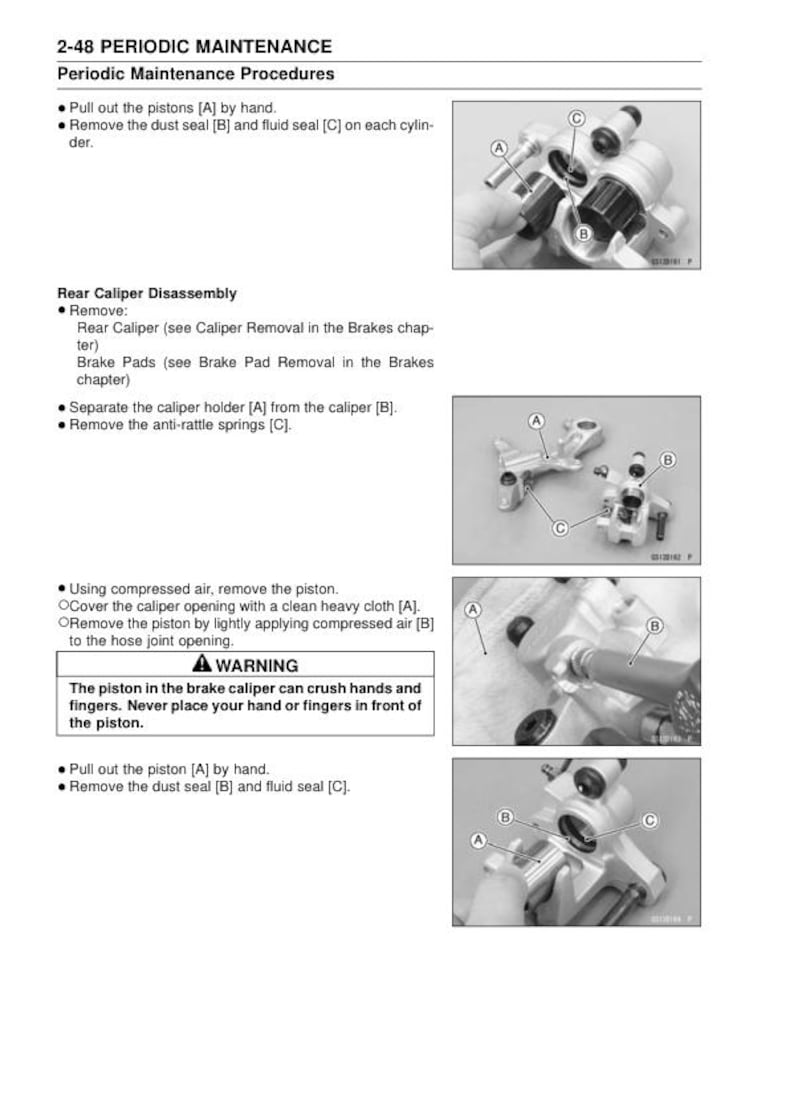 Kawasaki KX 250 Service Manual service manual preview page 4