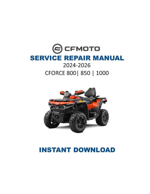 CFMOTO CFORCE 800 850 1000 Service Repair Manual PDF service repair manual cover
