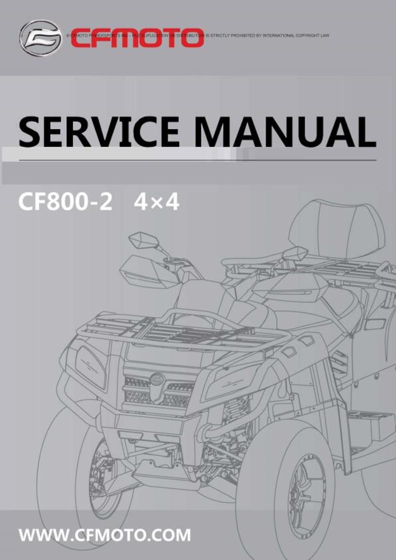 CFMOTO CFORCE CF800-2 Service Repair Manual service manual preview page 2