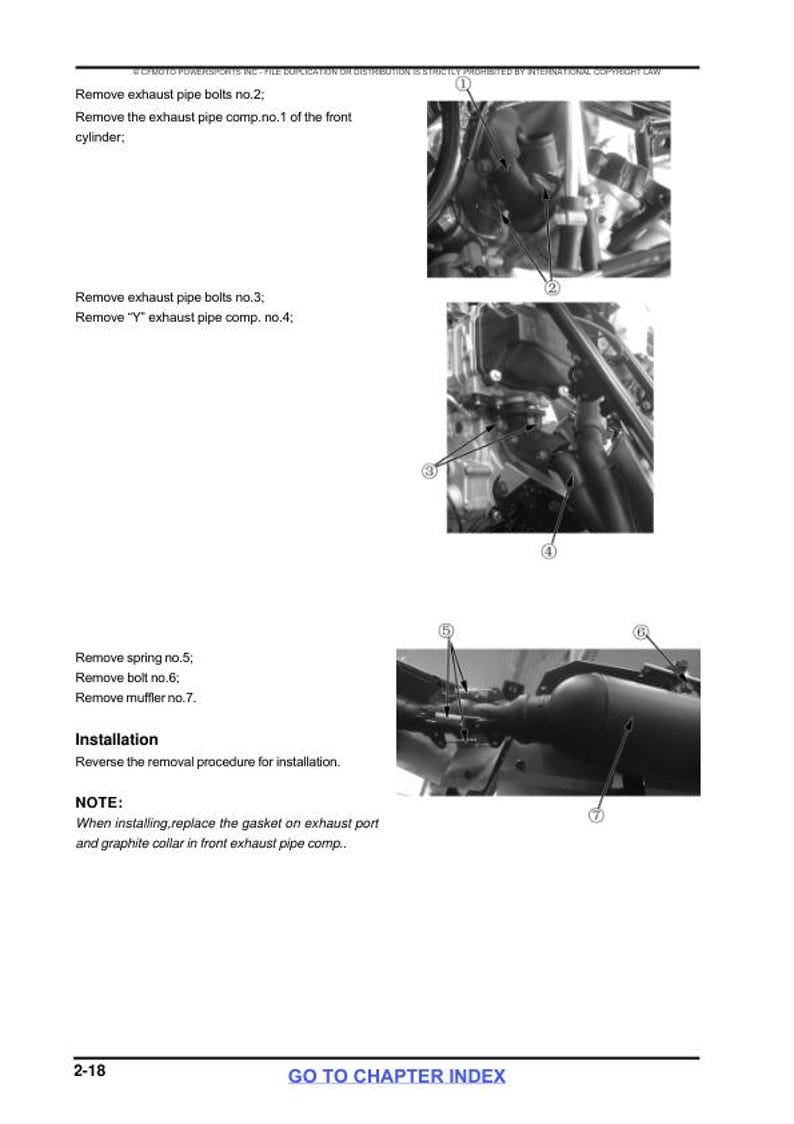 CFMOTO CFORCE CF800-2 Service Repair Manual service manual preview page 5