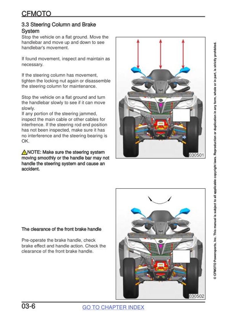 CFMOTO CFORCE 800XC 850XC Service Repair Manual service manual preview page 5