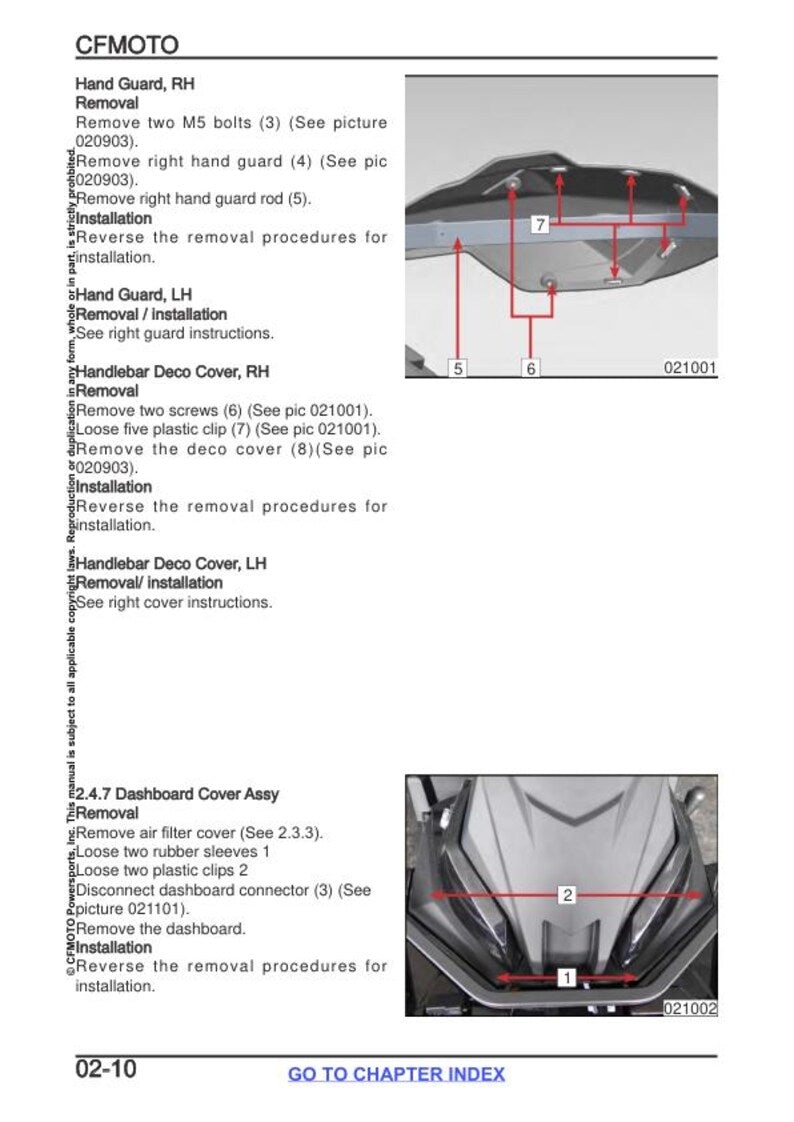 CFMOTO CFORCE CF80OXC Service Repair Manual service manual preview page 4