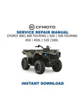 CFMOTO CFORCE 400 500 450 520 Service Repair Manual PDF service repair manual cover